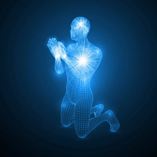 enerji bir dua eden adam