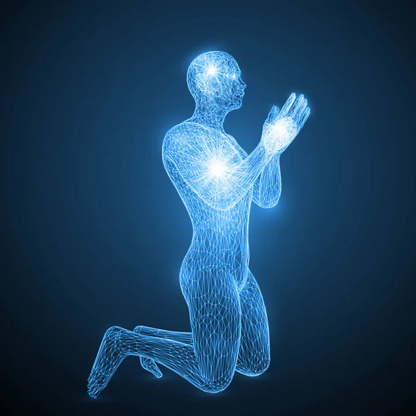 enerji bir dua eden adam