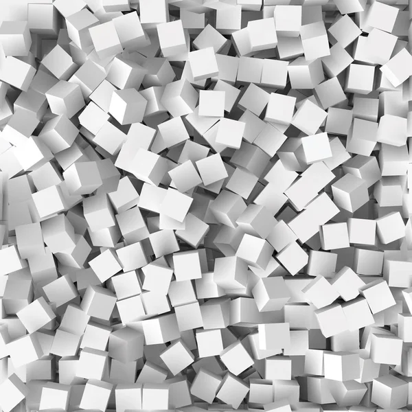 Pilha de cubos, ilustração vetorial estilo 3d —  Vetores de Stock