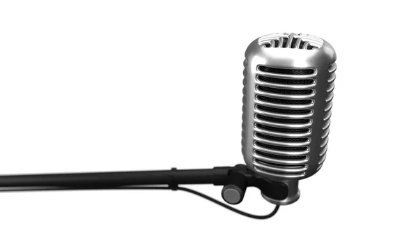 Big condenser microphone. 3d illustration — Stock Photo, Image