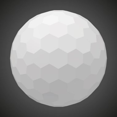 küçük altıgenler bir küre şekillendirme. 3D stil vektör çizim.