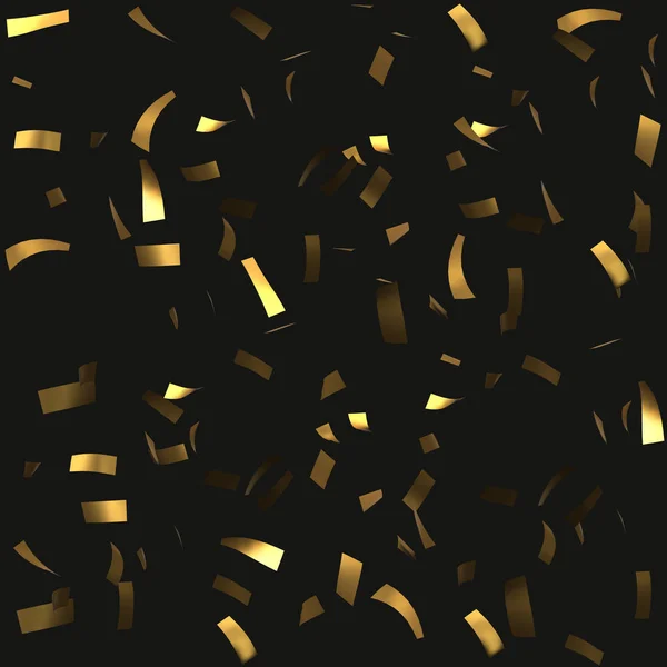 Seamles confettis fond. ruban doré pièces vecteur — Image vectorielle