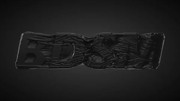 BDSM-konceptet med latex täckt text. 3D-illustration — Stockfoto