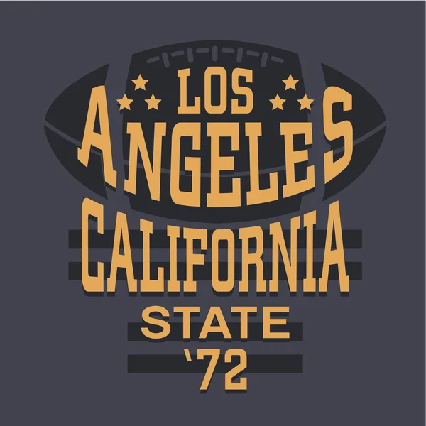 Stylish Banner Los Angeles California State Inscription Vector Illustration — Stock Vector