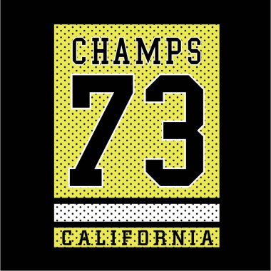 73 California yazıtlı, vektör illüstrasyonlu şık bir bayrak.