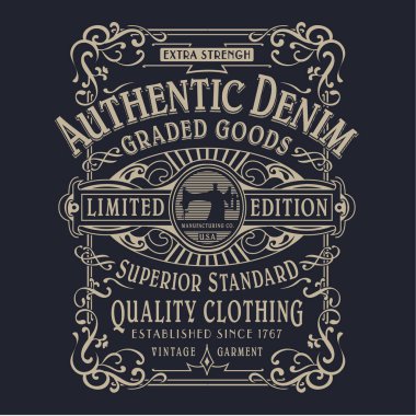 Orijinal kot notlu ürünler, yazı, vektör illüstrasyonu ile şık bir pankart