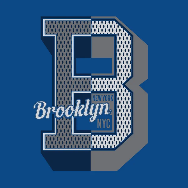 Bannière Élégante Avec Brooklyn New York Illustration Vectorielle — Image vectorielle