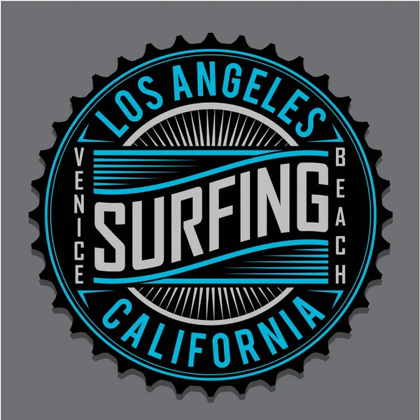 Stijlvolle California Surf Banner Vector Illustratie — Stockvector