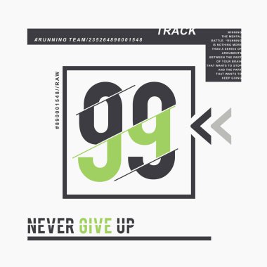 Yazıttan ve vektör illüstrasyonundan asla vazgeçmeyen şık bir pankart