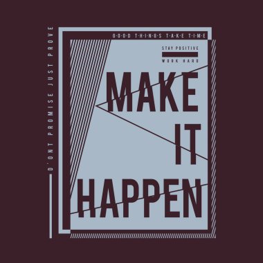 Yazı, vektör illüstrasyonunu gerçekleştirmek için şık bir pankart