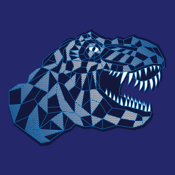 Banner Elegante Com Dinossauro Rex Ilustração Vetorial — Vetor de Stock