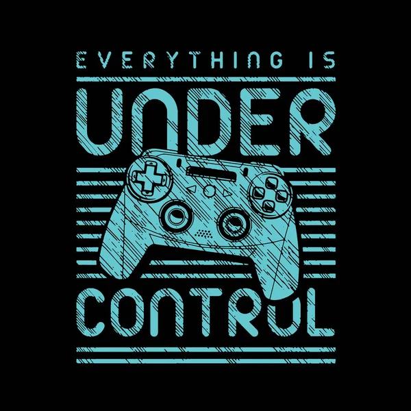 Gamepad, vektör illüstrasyonlu şık pankart