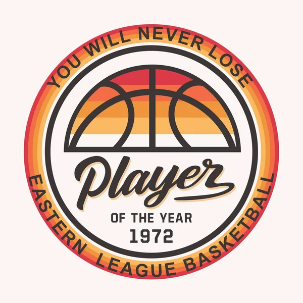 Bannière Élégante Avec Basket Ball Ligue Orientale Illustration Vectorielle — Image vectorielle