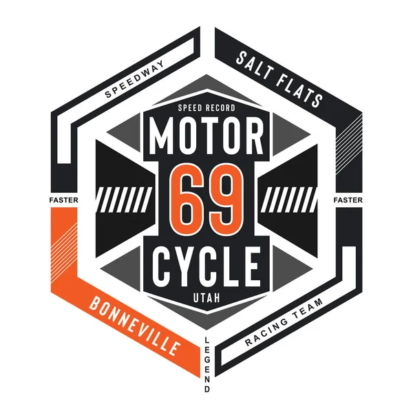 Banner Elegante Com Motocicleta Inscrição Ilustração Vetorial —  Vetores de Stock