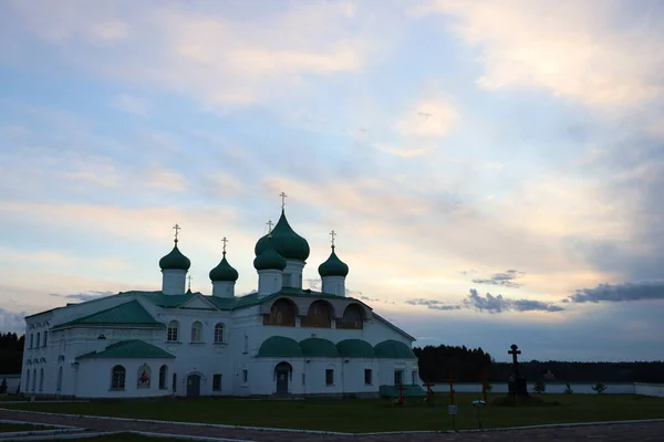 Staraya Sloboda Oblast Leningrado Rússia Julho 2020 Visita Mosteiro Alexandro — Fotografia de Stock