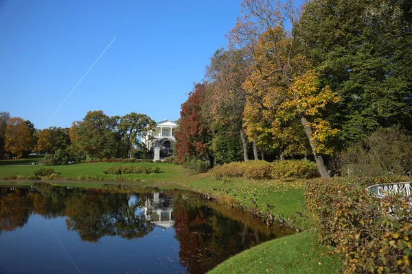 Saint Pétersbourg Pouchkine Russie Octobre 2020 Paysage Automne Tsarskoe Selo — Photo