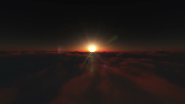 Nascer Sol Sobre Nuvens Lapso Tempo — Vídeo de Stock