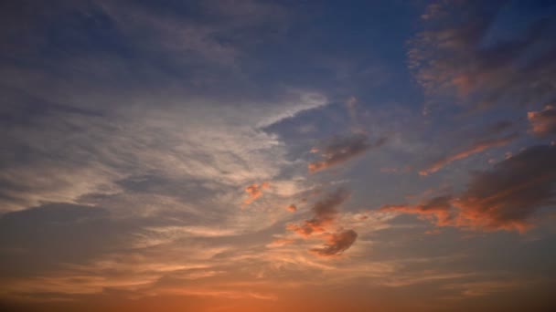 Tidsfördröjning För Guld Panorama Sunset — Stockvideo