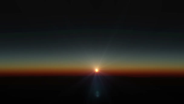 Planeet Zonsopgang Uit Ruimte — Stockvideo