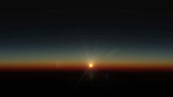 Planeet Zonsopgang Uit Ruimte — Stockvideo