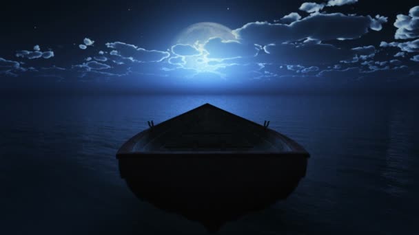 petit bateau pleine lune 