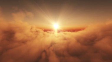 sinek yukarıdaki bulutlar günbatımı