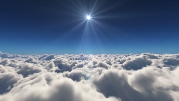 Летать Над Облаками — стоковое видео