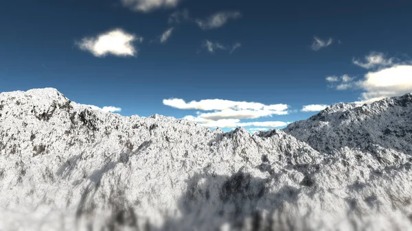 Высокие Горы Снегом — стоковое фото