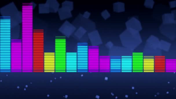 Color Music Equalizer Abstract — Stockvideo