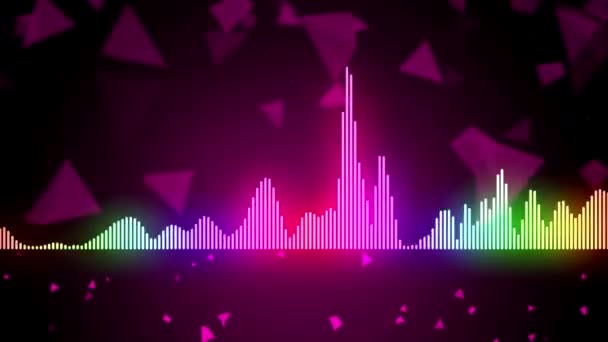 Color Music Equalizer Abstract — Stockvideo