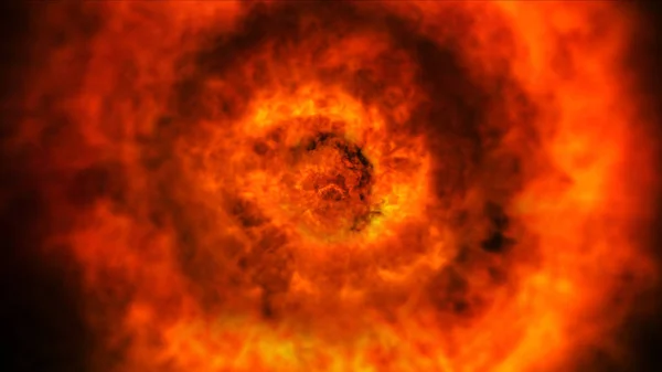 Bola Fuego Explosión Abstracta — Foto de Stock