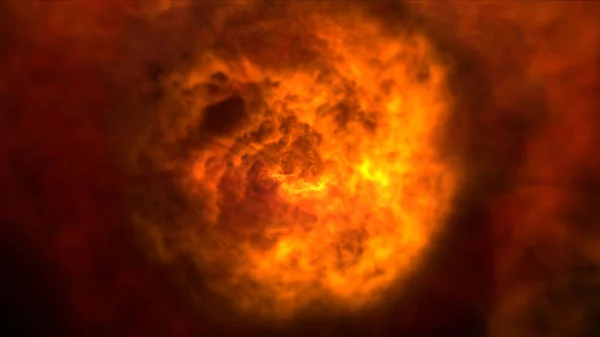 Bola Fuego Explosión Abstracta — Foto de Stock