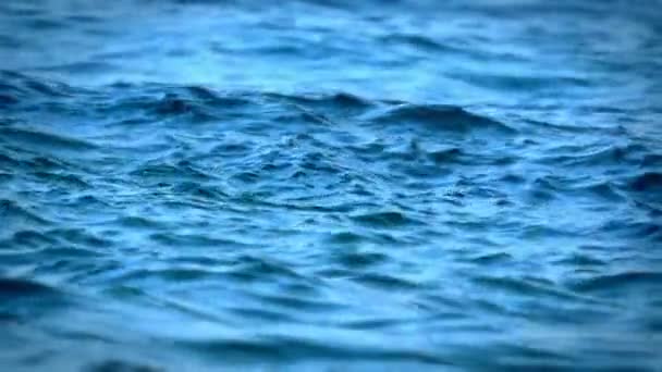 Blaue Meereswellen Zeitlupe — Stockvideo