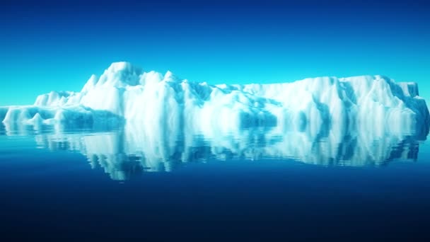 Großer Eisberg Meer — Stockvideo