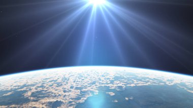 gezegen yörüngeden gündoğumu