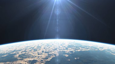 gezegen yörüngeden gündoğumu