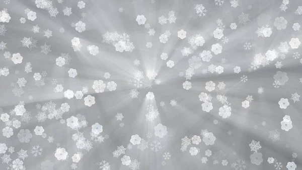 雪フレーク抽象的な背景 — ストック写真