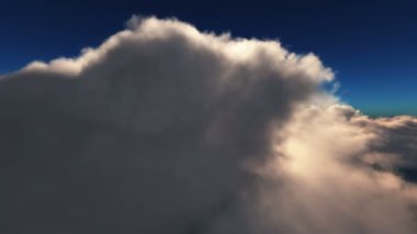 sinek yukarıdaki bulutlar günbatımı