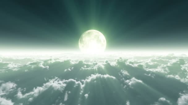 在云层之上满月 — 图库视频影像