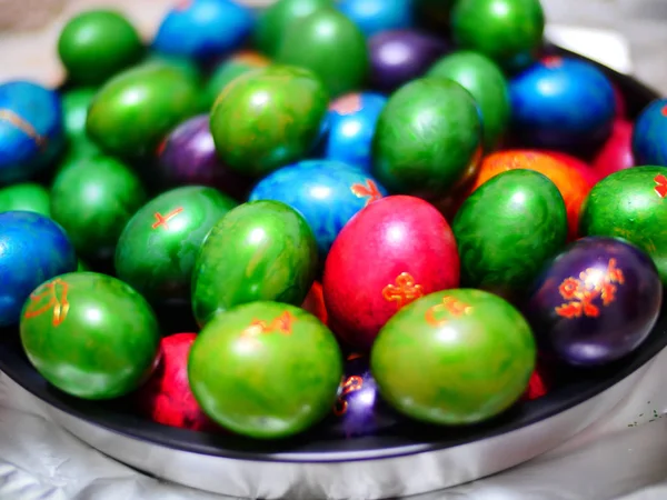 Huevos Pascua Color — Foto de Stock