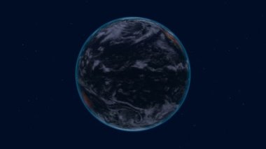 Earth yörünge gece 4k