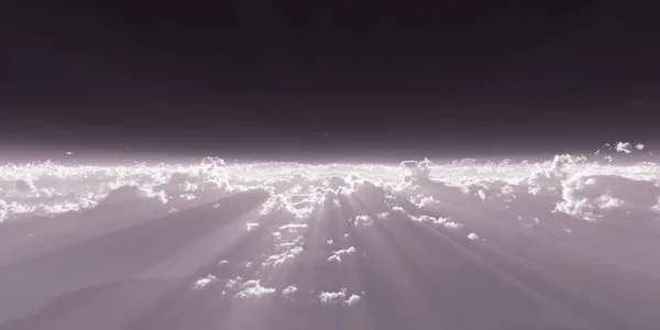 Estratosfera Acima Das Nuvens Abstrato — Fotografia de Stock