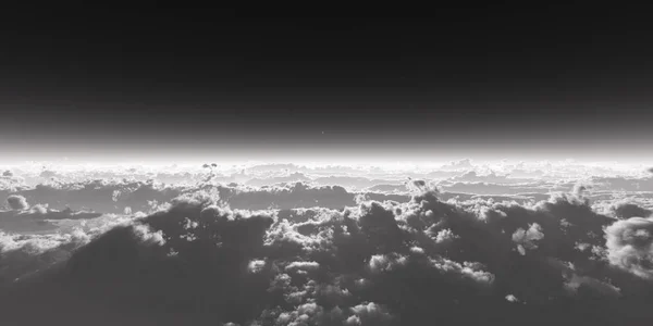 Stratosphäre Über Wolken Abstrakt — Stockfoto