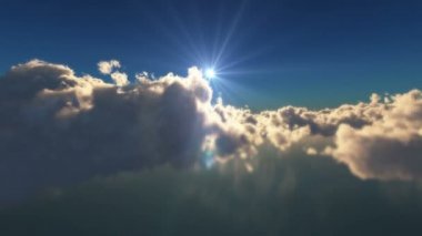 bulutlar günbatımı güneş ray üzerinde