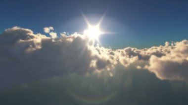 bulutlar günbatımı güneş ray üzerinde