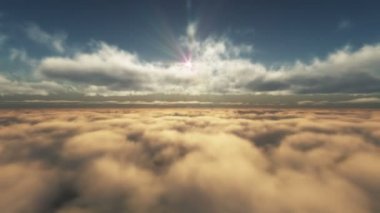 bulutlar günbatımı güneş ray üzerinde