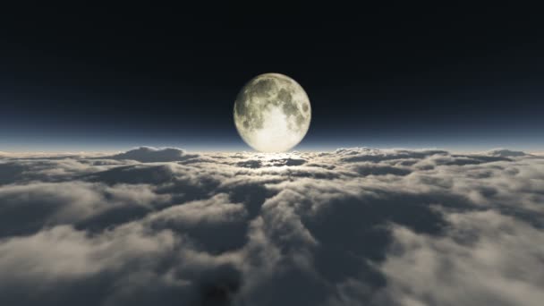 Rêve Voler Dans Les Nuages Lune — Video