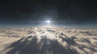 bulutlar günbatımı güneş ray üzerinde