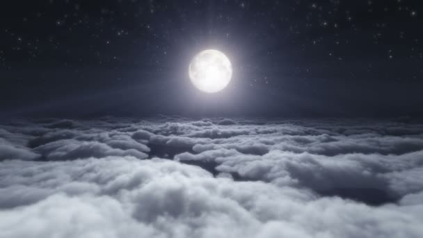 Rêve Voler Dans Les Nuages Lune — Video