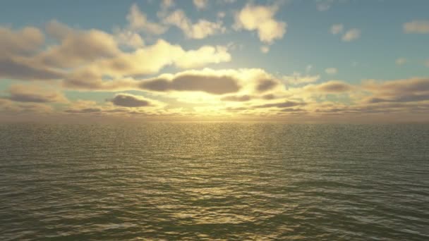 Sonnenaufgang Über Dem Muschelmeer — Stockvideo